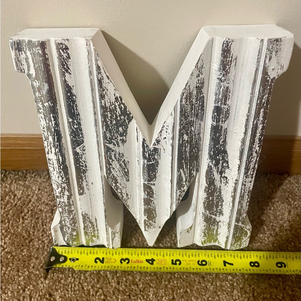 Silver M Decor Block